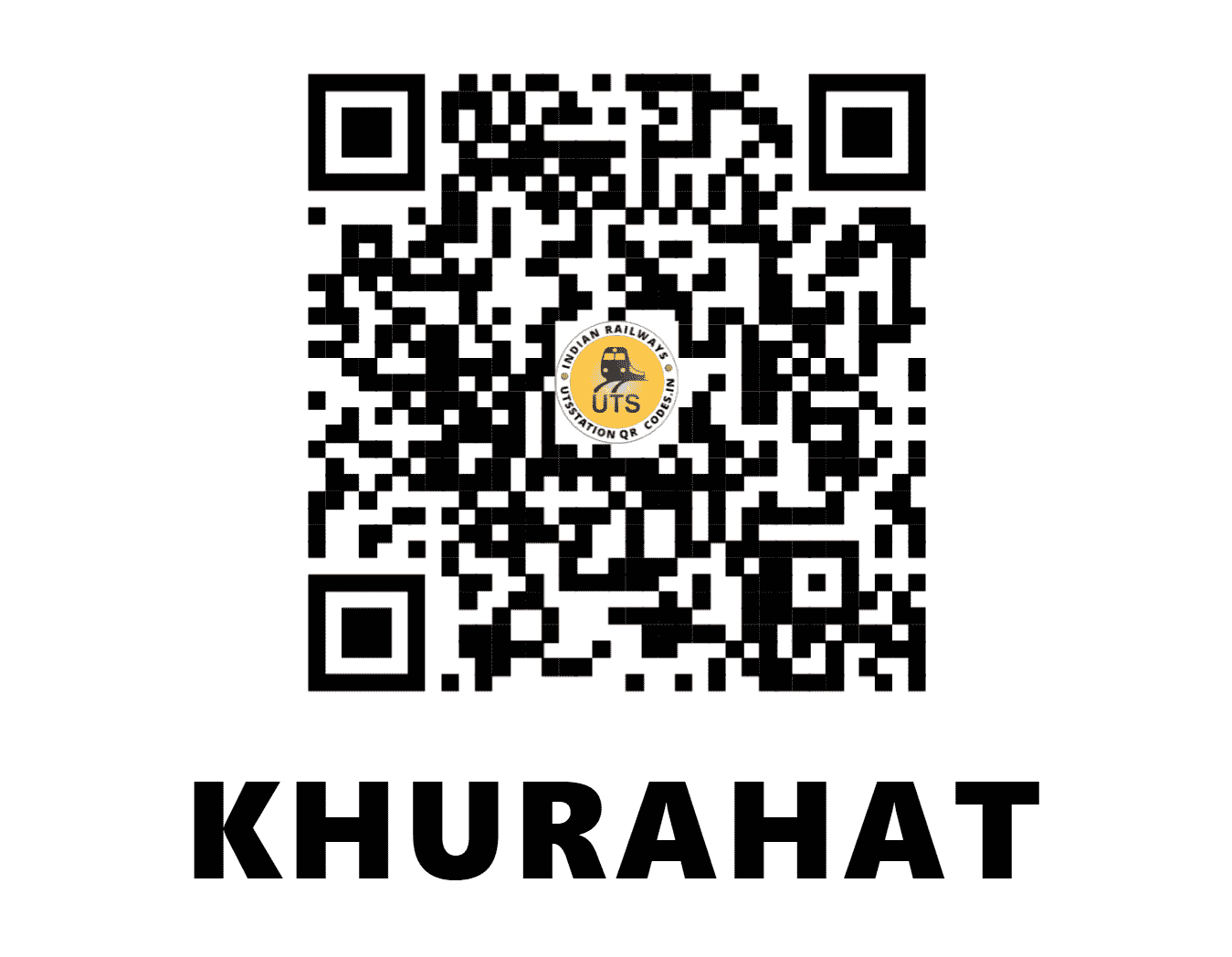 UTS QR Code for KHURAHAT - KRT - NE (UTTAR PRADESH)